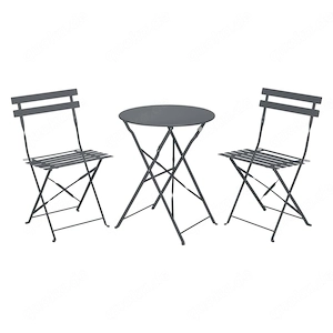 LIVARNO HOME Bistro Set mit Klappfunktion Anthrazit