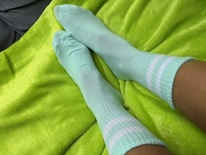 Getragene Socken
