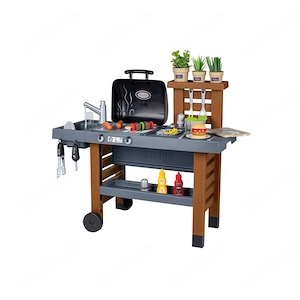 SMOBY Outdoor Gartenspielkueche mit umfangreichem Zubehoer