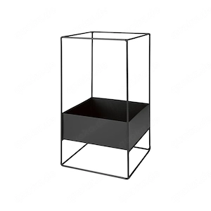 LIVARNO home Blumentopf mit Metallgestell max. 3 kg Eckig