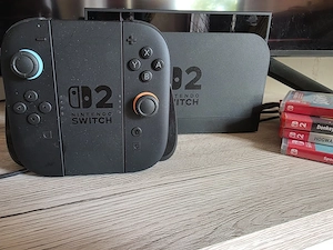 Nintendo Switch 2 Konsole mit Dock und Joy-Con Controllern, Schwarz