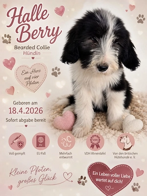 Welpen Bearded Collies