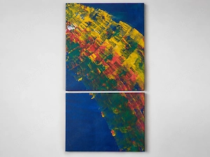 Modernes zweiteiliges Leinwandbild