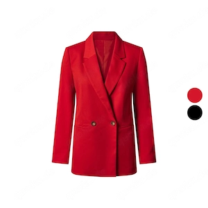 esmara  Damen Blazer Eigenschaften Mit Reverskragen, Schulterpolstern und Eingrifftaschen Knopf auf