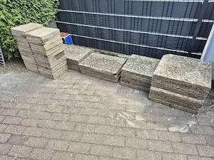 Gehweg platten, Waschbetonsteine