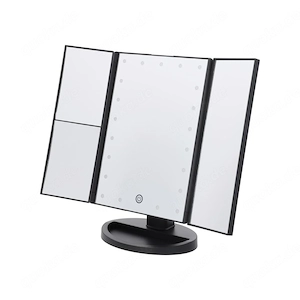CIEN BEAUTY Kosmetikspiegel LED klappbar  CKLK 6 A3  (Schwarz)