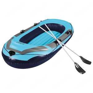 CRIVIT Schlauchboot mit umlaufender Sicherheitsschnur blau