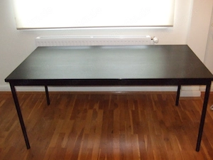 Büro-Schreibtisch, schwarz, H 72 cm, L 160 cm, B 80 cm