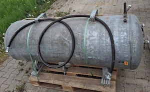 Druckluftbehälter 500 Liter OKS 11 bar (feuerverzinkt, liegend)