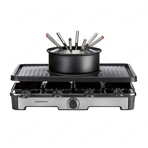 SILVERCREST  Premium-Fondue-Raclettegrill-Kombination Eigenschaften Zum  berbacken und Grillen von