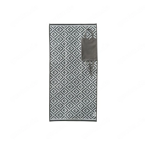 CRIVIT Strandmatte faltbar, 90 x 180 cm (Grau)