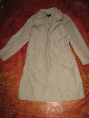 NEU Edel klassisch Original VINTAGE Trench Coat Mantel H&M 36- 38  S cremé beige