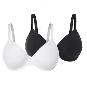 esmara Damen Buegel BH 2 Stueck 90D schwarz weiss