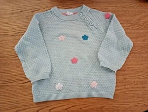 Pullover türkis Sterne 80 HM 