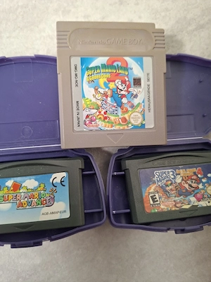 Drei Super Mario Gameboy Spiele