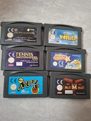 Sechs alte Gameboy Spiele
