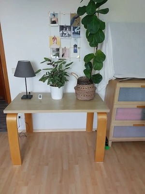 IKEA Schreibtisch VIKA AMON   VIKA OLEBY   Birke hell   120x60 cm