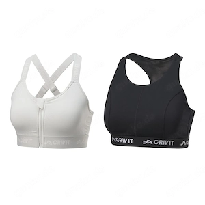 CRIVIT Damen Sportbustier High Level mit Mesh Einsaetzen
