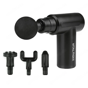 VITALMAXX Mini Massage Gun  Power Plus , 4 verschiedene Aufs tze