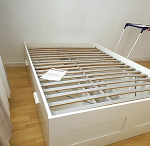 IKEA BRIMNES Stauraumbett 140x200 cm   Weiß   mit 4 Schubladen   Nur Abholung, Frankfurt 