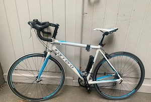  Carrera Rennrad 50cm   6061 T6 Aluminium | weiß blau