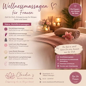 Wellnessmassagen für Frauen