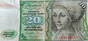 2 x 20 Deutsch-Mark