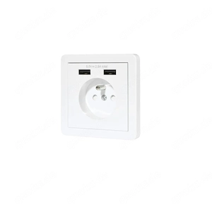 TRONIC USB Steckdose aus robustem Kunststoff 2x USB A