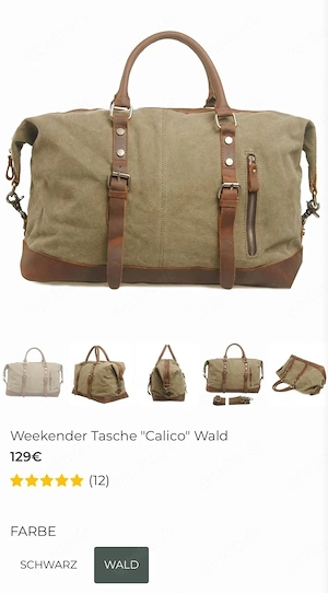 Weekender große Tasche "Calico" Wald   NEU   UVP 129 