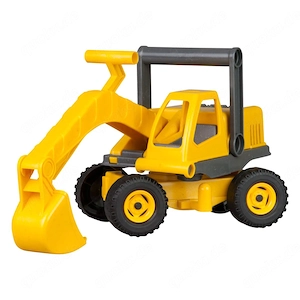 LENA Kinder Baufahrzeug Eco Actives aus Kunststoff Holz Gemisch Bagger