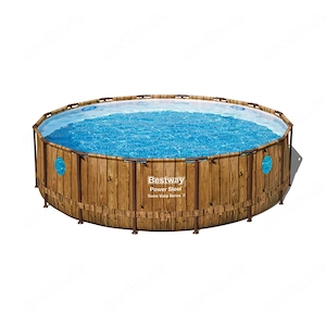 Bestway Power Steel Swim Vista 488x122 Eigenschaften Wasserkapazit t (90 %): 19.480 Liter Robustes,