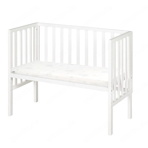 roba safe asleep Beistellbett 2in1 mit Barriere holz weiss