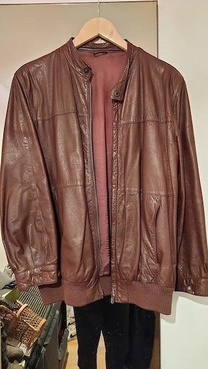 Braune Herren Lederjacke Grösse 52