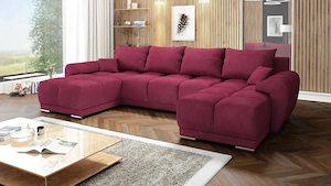 Modernes Ecksofa TERRA U | Mit Schlaffunktion | DL-Auszugsautomatik