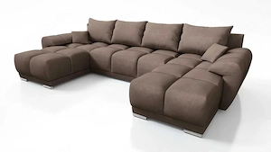 Modernes Ecksofa TERRA U | Mit Schlaffunktion | DL-Auszugsautomatik