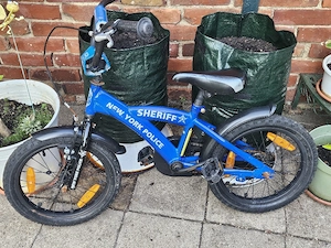 Kinderfahrrad "New York Police" blau