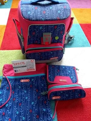 Größenverstellbarer Step by Step Schulranzen-Set 4-teilig (Turnbeutel neu)
