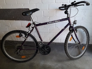 Herrenfahrrad 26Zoll dunkel Rot