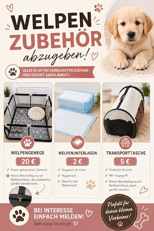 welpengehege plus Zubehör abzugeben