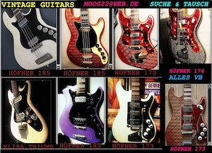 1960er höfner 185 e bass & framus strato e bass + viele weitere ggf tausch-suche dito+ 60er kultiges