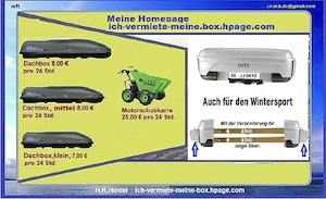 Vermietung von Heckboxen 