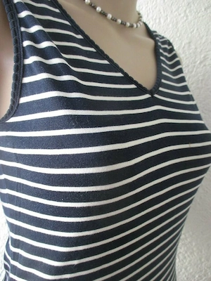 NEU Marine Sailor Maritim Navy Streifen Ringel Tank Träger TOP T-SHIRT Armor-lux 36-38 S blau weiß