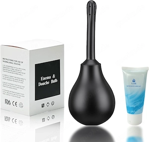 Silikon Analdusche Intimdusche Inkl. Pflegegel & Tasche Für Analverkehr, Darmreinigung, Intimpflege