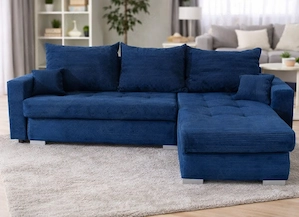 Ecksofa BRUNO | Schlaffunktion | Bettkasten