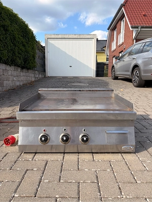 OttoX Elektro-Grilplatte Plancha 400V Edelstahl