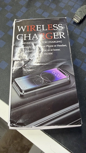 Wireless Charger 15W   Qi Schnellladegerät   USB-C   Neu Bild 3