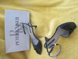 NEUw Lack Leder Stoff High Heels Stilettos Slingbacks Riemchen Sandaletten Sandalen Peter Kaiser 