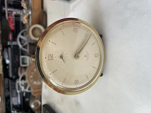 Junghans Bivox Wecker Messing mechanisch 