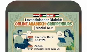 Kurs: Levantinischer Dialekt A1.2 ab 5.8.26 mit Orient Academy 