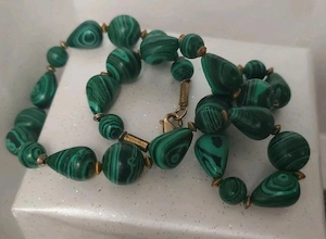 Malachit Perlen Kette 